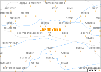 map of Le Fraysse