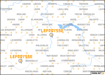 map of Le Fraysse