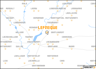 map of Le Freique