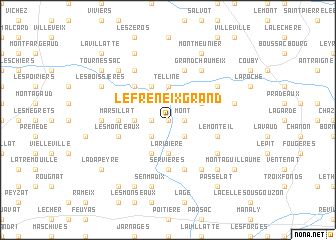 map of Le Fréneix Grand