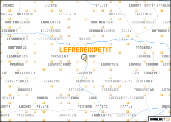map of Le Fréneix Petit
