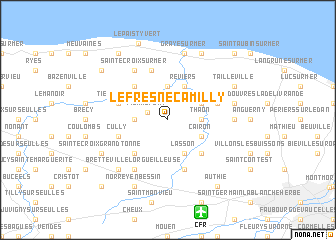 map of Le Fresne-Camilly