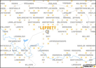 map of Le Fréty