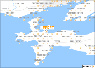 map of Le Fret