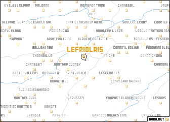 map of Le Friolais