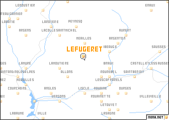 map of Le Fugeret