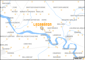 map of Le Gabaron