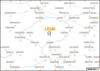 map of Lėgai