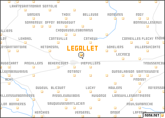 map of Le Gallet