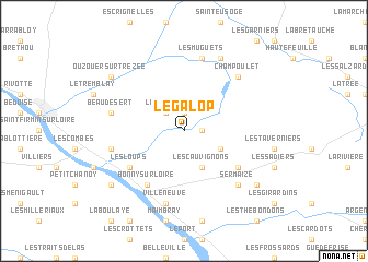 map of Le Galop