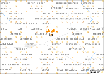 map of Le Gal