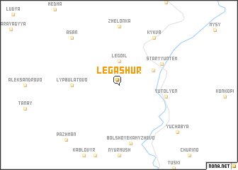 map of Legashur