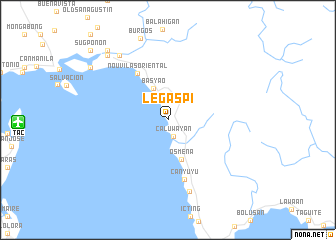 map of Legaspi