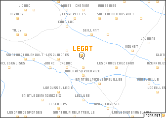 map of Le Gat