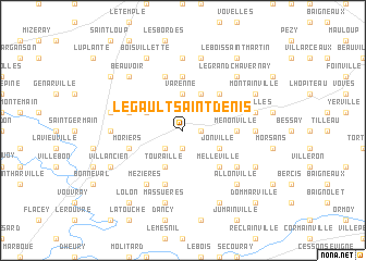 map of Le Gault-Saint-Denis