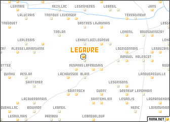 map of Le Gâvre