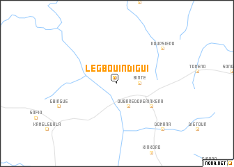 map of Legbouindigui