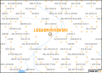 map of Łęg Dominikowski