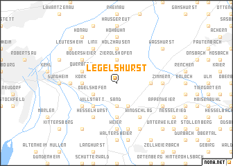 map of Legelshurst