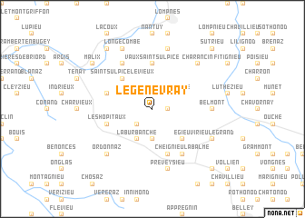 map of Le Gènevray