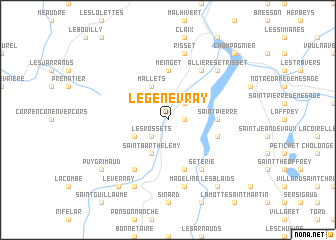 map of Le Genevray