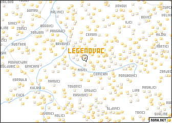 map of Legenovac