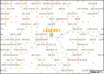 map of Le Gerny