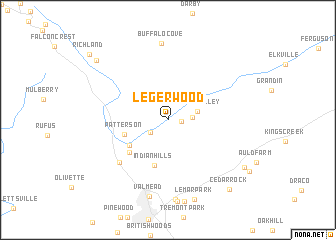 map of Legerwood