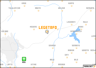 map of Lege Tʼafo