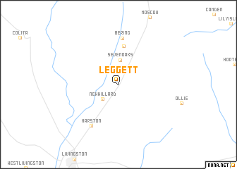 map of Leggett