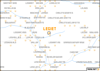 map of Le Giet