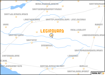 map of Le Girouard