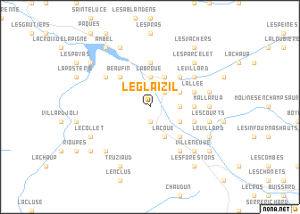 map of Le Glaizil