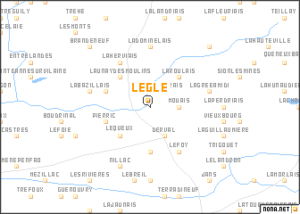map of Le Glé