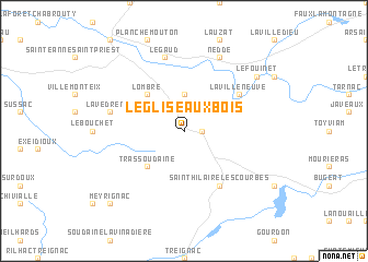 map of LʼÉglise-aux-Bois