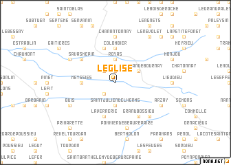 map of LʼÉglise