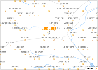 map of LʼÉglise