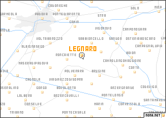 map of Legnaro