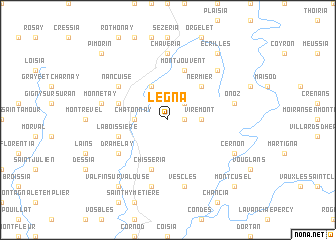 map of Légna