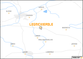 map of Legnickie Pole