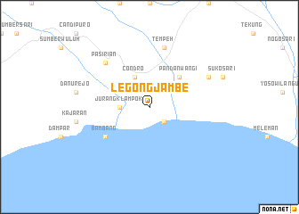 map of Legongjambe