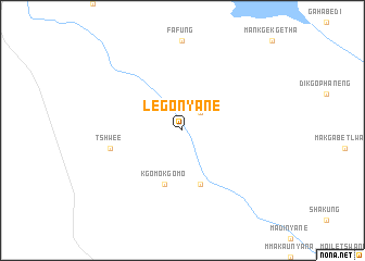 map of Legonyane