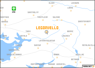 map of Le Gorvello