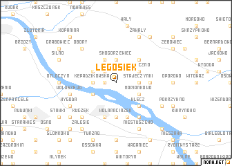 map of Łęg Osiek