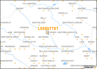 map of Le Gouttet