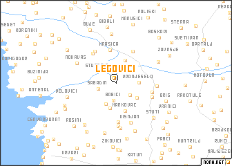 map of (( Legovići ))