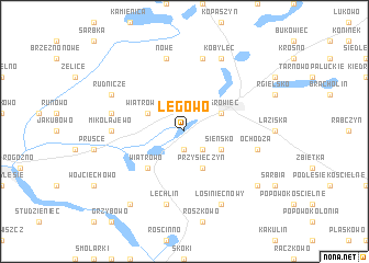 map of Łęgowo