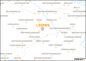 map of Le Grais
