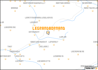 map of Le Grand-Bornand