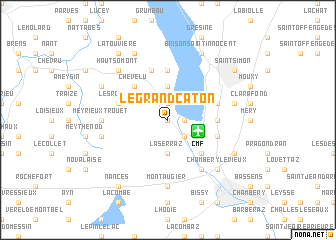 map of Le Grand Caton